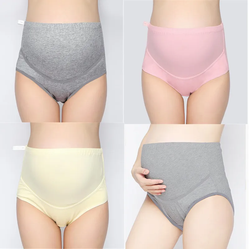 

Pregnant Women Cotton High Waist Panties Maternity Large Size Adjustable Panties Prenatal Comfortable Breathable Underwear