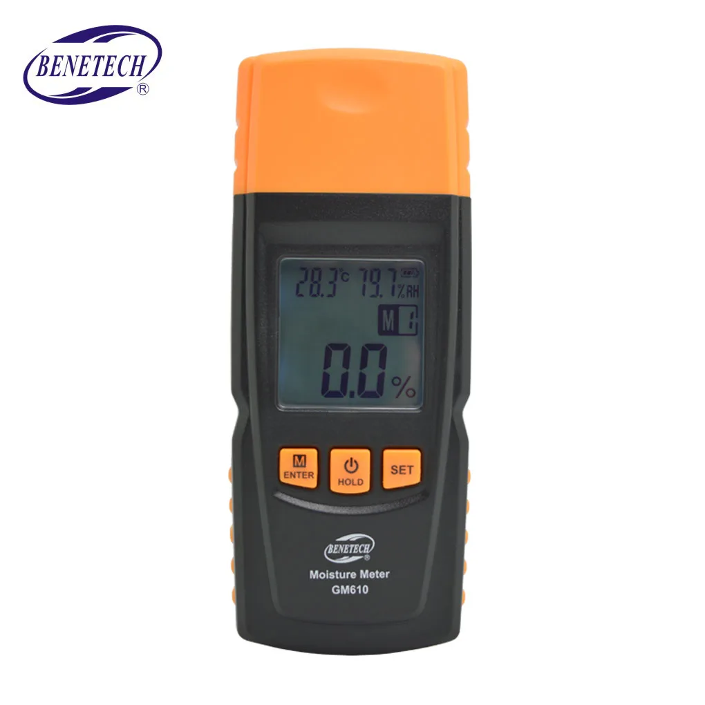 Kopen Nieuwe GM610 Digitale LCD Display Hout Vochtmeter Gauge Vochtigheid Tester Timber Vochtige Detector Hygrometer