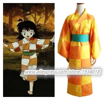 Костюм-кимоно для косплея на Хэллоуин Inuyasha Индивидуальный размер | Тематическая