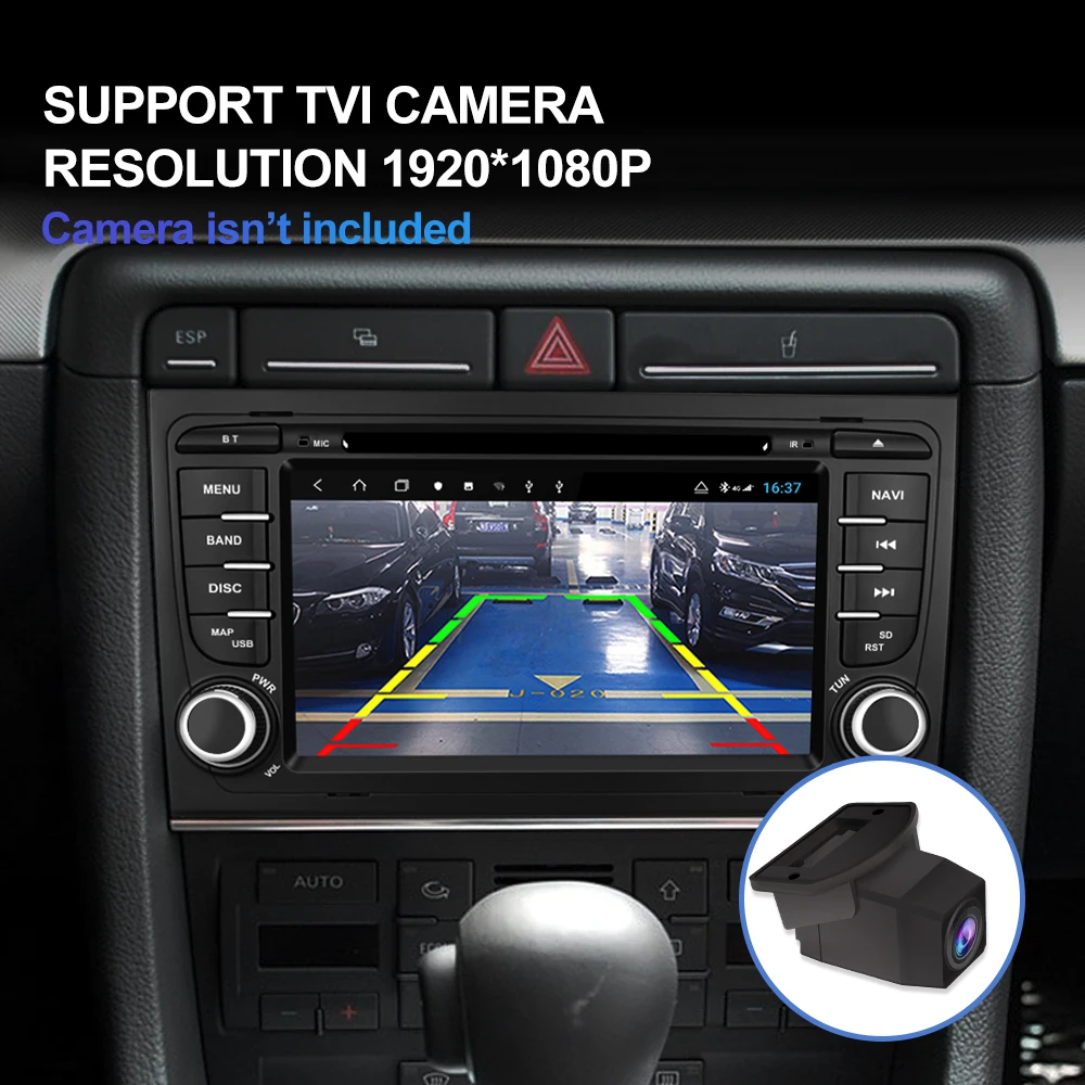 Top Isudar H53 Car Multimedia Player 2 Din Auto Radio Android For Audi/A4/S4 2002-2008 GPS DVD 8 Core RAM 4GB ROM 64GB DVR DSP 2