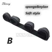 Thierry spreader bars Handcuff Wrist Ankle Cuffs Kit Flirting Adjustable Sexual Assistance Sex Products Adult Games For Couples