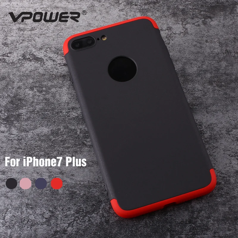 Vpower Slim Case for iPhone 7 plus front + back case Cover Coque iPhone7 5.5 inch |