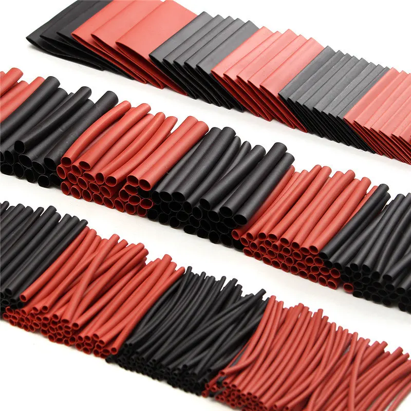 

415Pcs 60mm 2:1 Polyolefin RSFR-H Heat Shrink Sleeve Heat Shrink Insulation Electrical Tubing Sleeving Wrap Wire Cable Kit Black