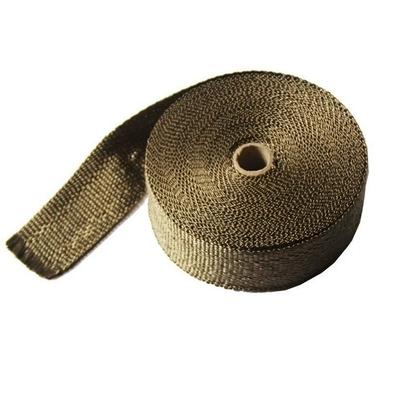 5cm15m Heat Wrap Exhaust Manifold Downpipe with 6 30cm Cable Ties for Car Motorcycle car accessories (4)