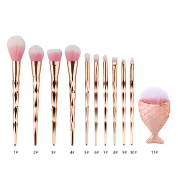 

1Pcs Diamond Makeup Brush Set Big Fish Tail Foundation Powder Brushs NO10 Drop shipping