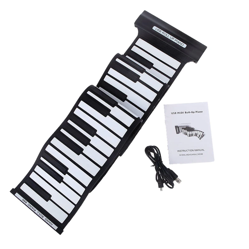 ADDFOO 88 клавиш, USB, рулон, рулон, электронное пианино, электронная силиконовая Гибкая клавиатура, профессиональный рулон пианино, орган