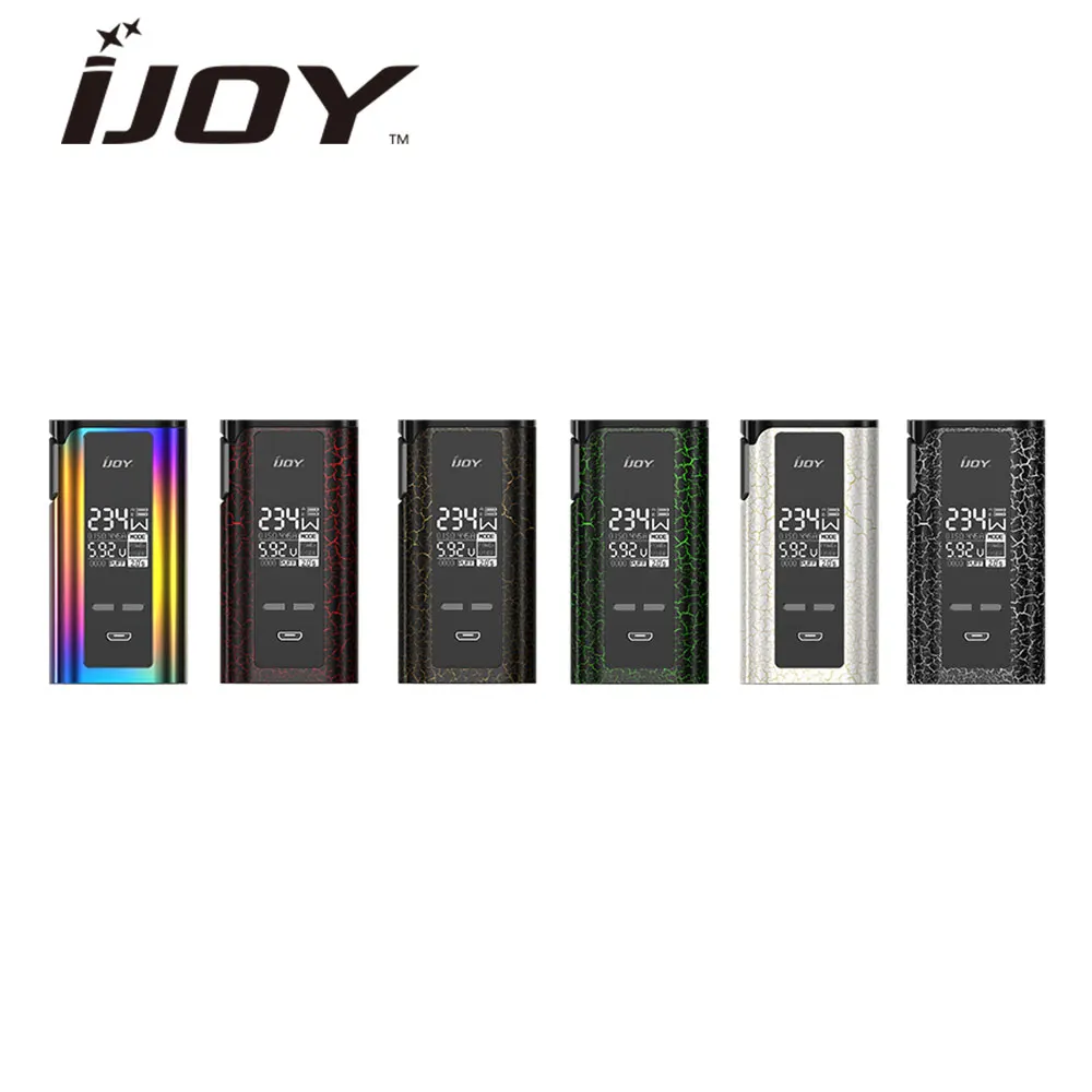 

234W Original IJOY Captain PD270 TC BOX MOD New Color NI/TI/SS Temperature Control Design No 18650 Battery Ecig Vape Box Mod