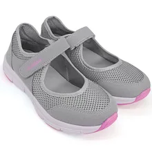 Женские кроссовки прогулочная обувь Летняя дышащая сетчатая противоскользящая мягкая женская спортивная обувь