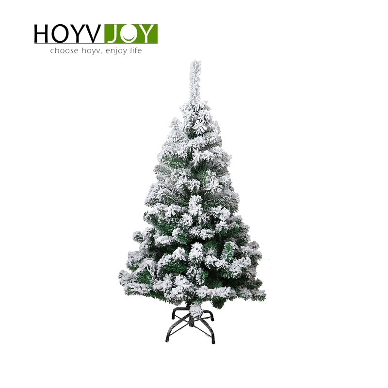 

HOYVJOY Flocking Christmas Tree 150cm Snowflake Tree Christmas Family Hotel Mall Decoration New Year Gift With Ornamentation