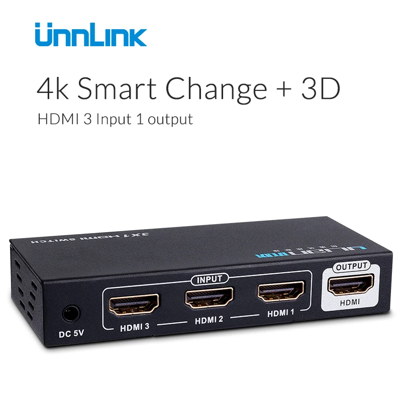 unnlink hdmi switch 3 input 1 output 4k 3 port hdmi unnlink hdmi switch 3 input 1 output 4k 3 port hdmi