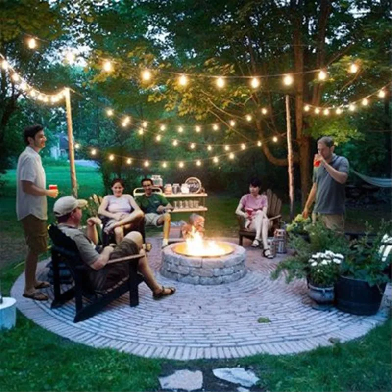 Waterproof LED Outdoor String Lights Hanging 2W Vintage Edison Bulbs string lights set led string lights 40JA1116