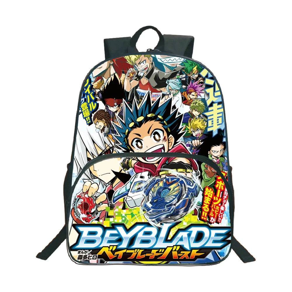 Beyblade-mochila escolar con estampado Popular para niños y niñas, morral escolar a la moda, de uso diario