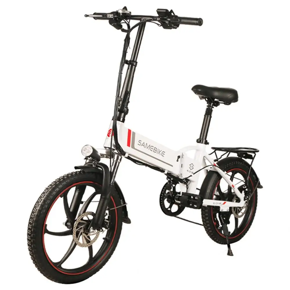 Flash Deal Outdoor Samebike Smart Folding Electric Moped Bike E-bike 350W motor 8Ah battery max load 120kg 20 inch tire 35km/h max speed 15