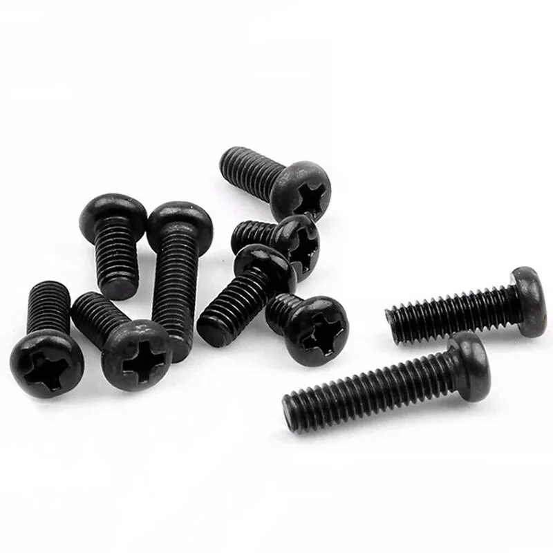 

Carbon steel black round cross screw electronic nail M2 M2.5 M3