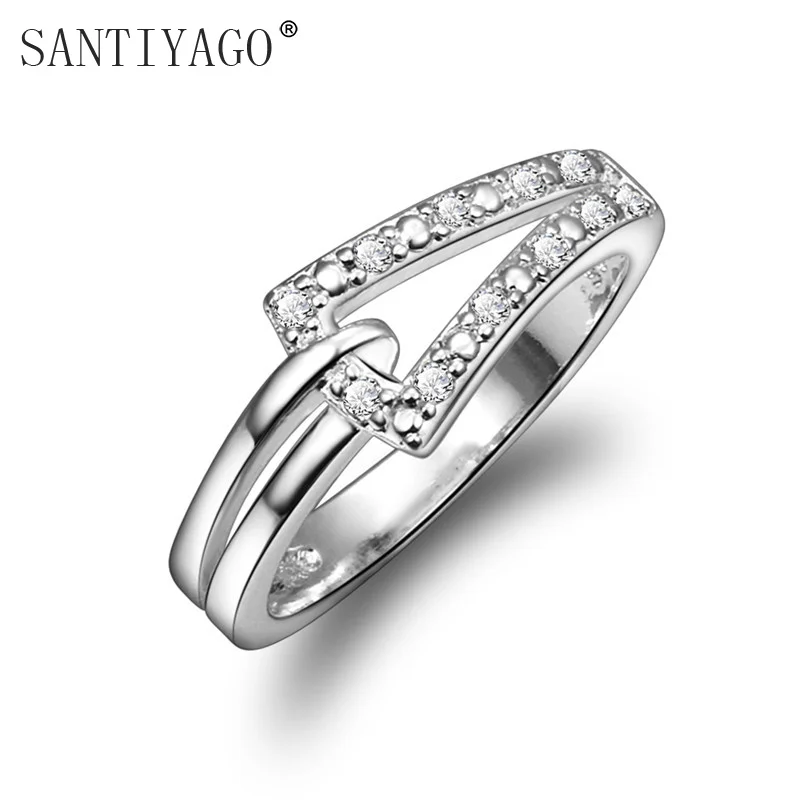 Silver Plated Rings Gemstone Fashion Jewellery As Good Price 4 Stone
