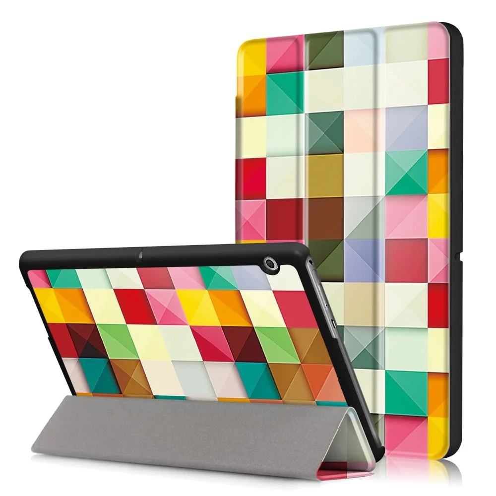

Luxury funda case For Huawei MediaPad T5 AGS2-W09/L09/L03/W19 10.1" Tablet stand cover for huawei media pad t5 10 case