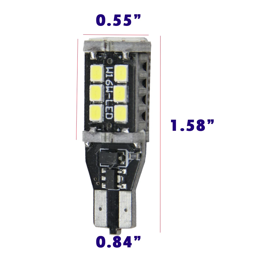 2x Canbus LED ��� ������ ����, VW �Ļ�Ʈ B7 2010-2014 T15 W16W 912 921 LED 12V �ڵ��� ��Ÿ�ϸ�