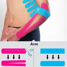 5 м эластичная лента рулон физио-мышечной деформации травма повязка для ухода вспомогательный инструмент клейкая повязка спортивные аксессуары безопасности