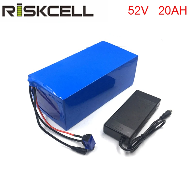 

Free Customs taxes DIY 14S4P 51.8V battery pack 52V 20Ah 26650 customized lithium ion battery packs with 30A bms and charger