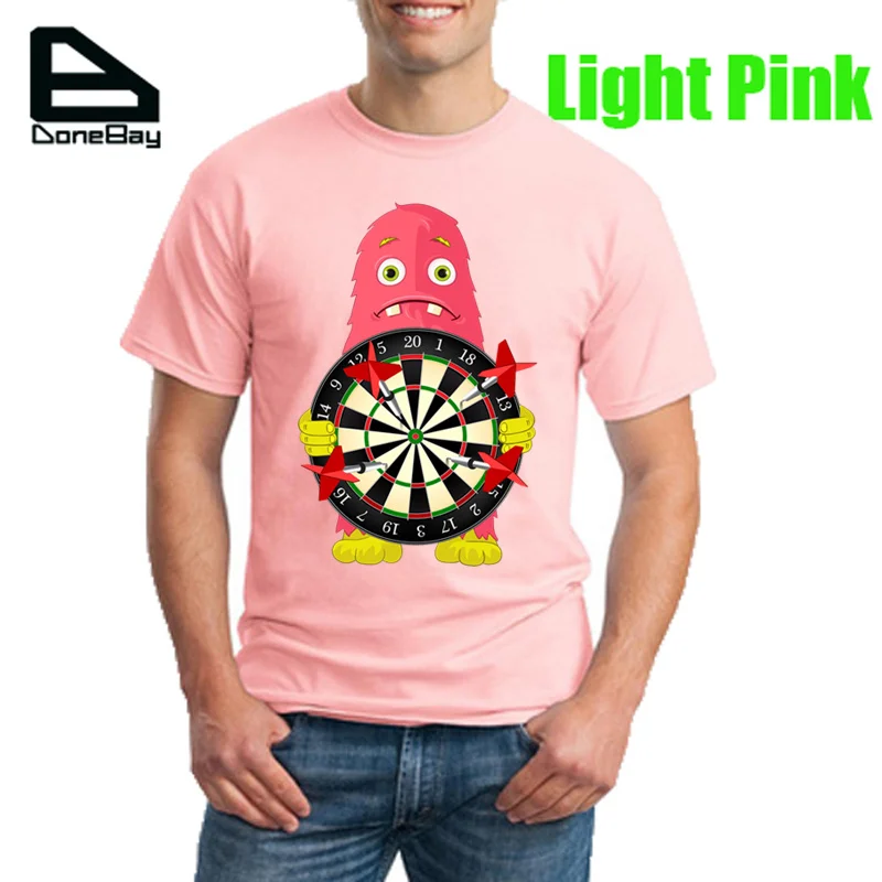 Funny Monster Target Darts Print Men T shirt 2016 Fashion