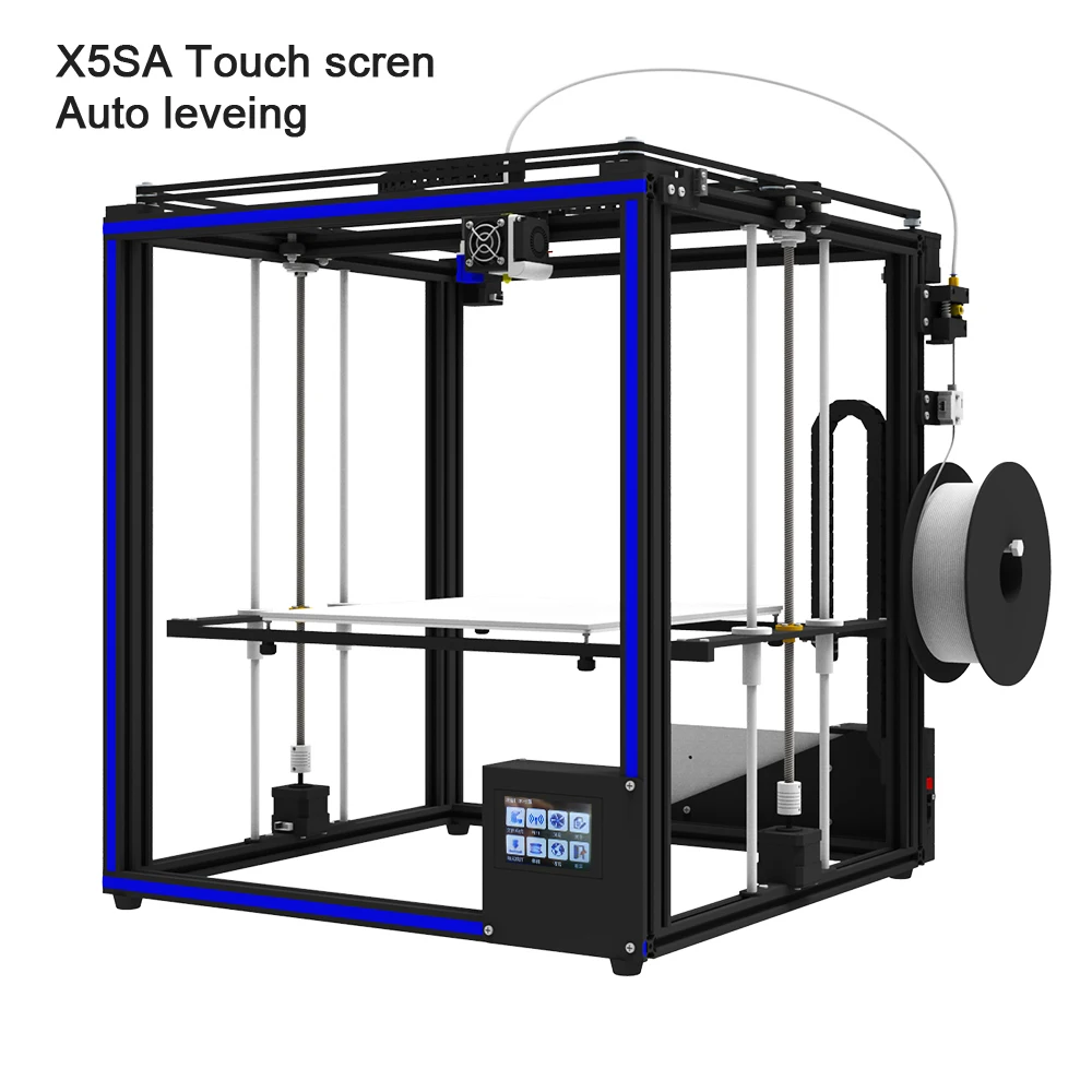 

Free shipping Tronxy X5SA Touch screen 3D Printer with Sensor 3d printing size 330*330*400mm Hot bed
