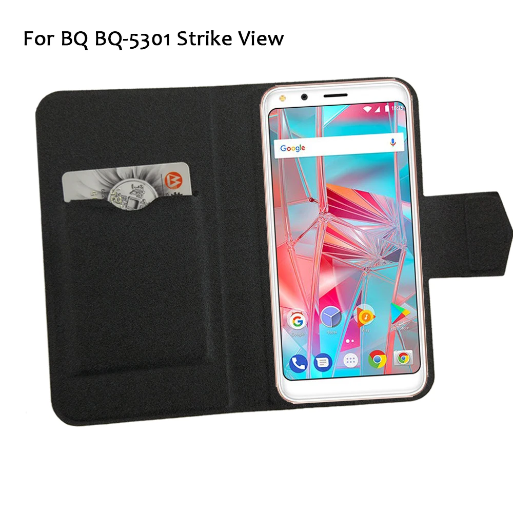 

5 Colors Hot! BQ BQ-5301 Strike View Case Phone Leather Cover,Factory Price Protective Full Flip Stand Leather Phone Shell Cases
