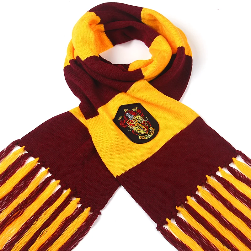 200*20 winter warm harry potter scarf gryffindor Scarves Knitting Ravenclaw College kids Magic School Slytherin children SQ124