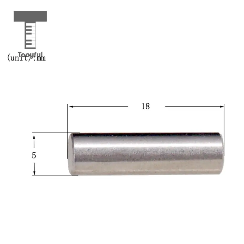 Tooyful 12pcs Alnico 5 Pickup Polepiece Magnet Slug Rods 18mm for Electric Guitar Bass Parts