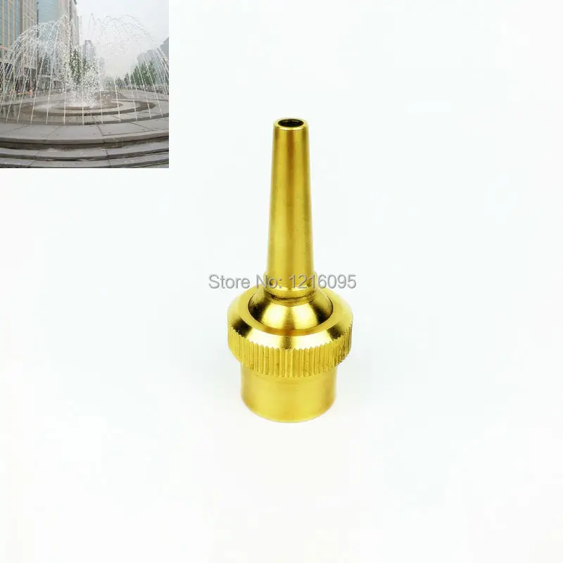 1/2" 3/4" 1" Copper Brass Jet Straight Adjustable Fountain Water Spray