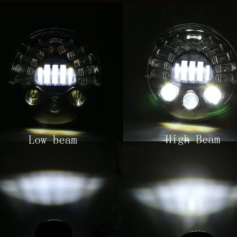 7 inch Round Motorcycle Led Projector Daymaker Adaptive Headlight High Low Beam For Harley BMW R NineT R9T LED Headlamp (20)