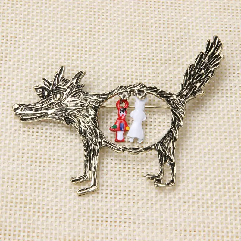 Женская брошка в форме шапки волка модная виде милых животных|brooch jewelry|animal pinbrooch