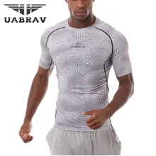 UABRAV Открытый Спорт Кемпинг Туризм серпантин футболка тактическая короткий рукав Футболка мужская быстросохнущая пот фитнес колготки