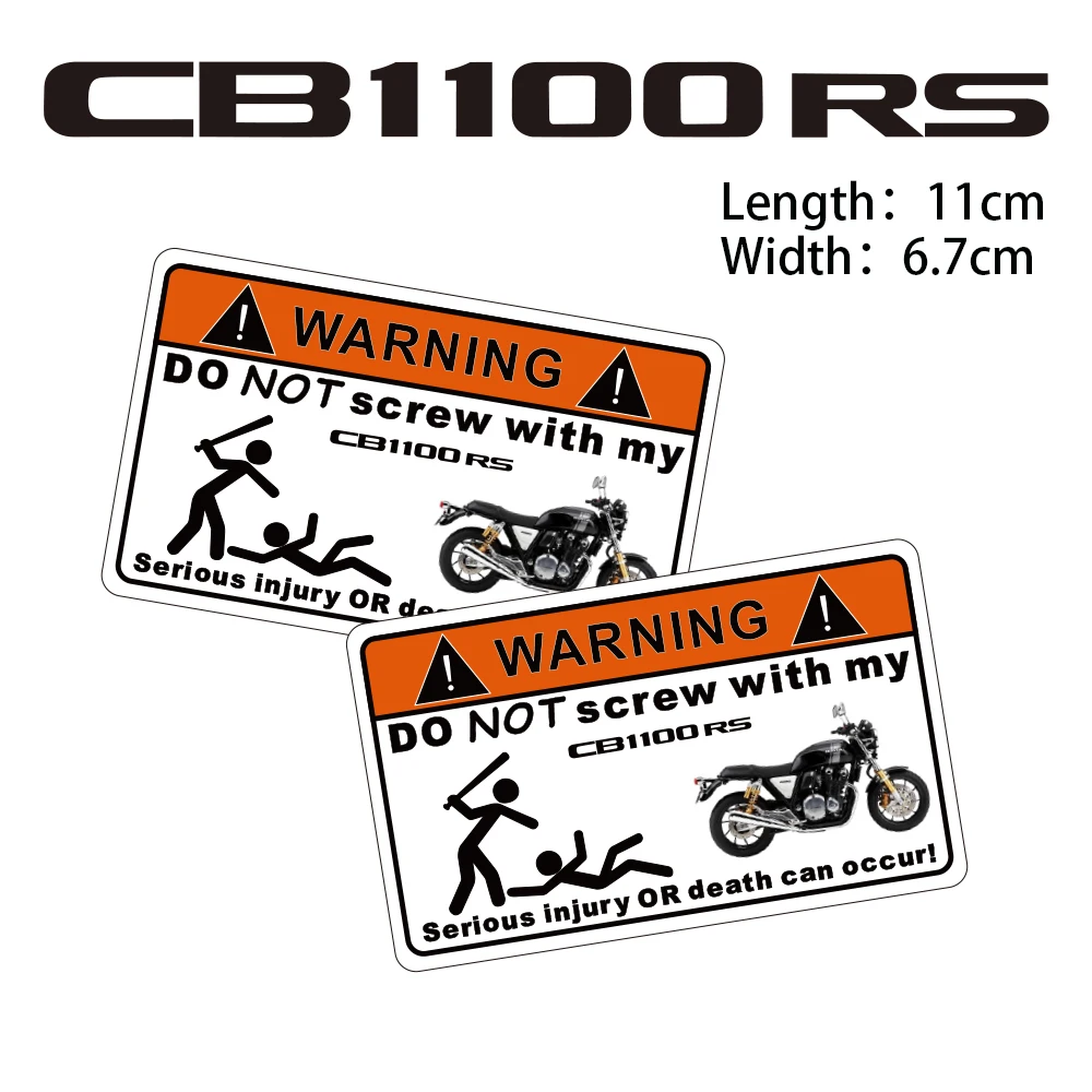 

KODASKIN Motorcycle Cheap 2D Creative Warning Sticker Decal for HONDA CB1100RS