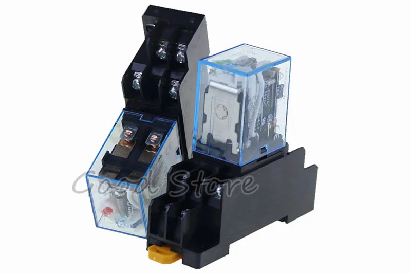 1 комплект 220 В AC DC 10A катушка силовое реле DPDT LY2NJ HH62P HHC68A-2Z с гнездом база