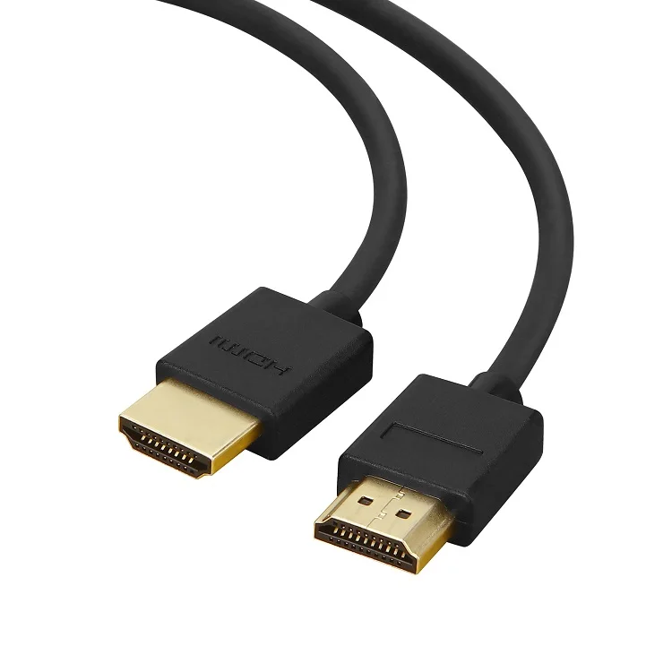 HDMI кабель 2,0 4K позолоченный разъем Мужской кабель HDMI адаптер Поддержка Ethernet 3D Аудио возврат для HDTV монитора проектора Xbox - Цвет: Черный