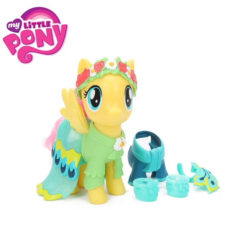 15 см игрушки My Little Pony оснастки Мода Флаттершай Рарити Эпплджек ПВХ фигурка домик игровой набор Коллекционная модель куклы