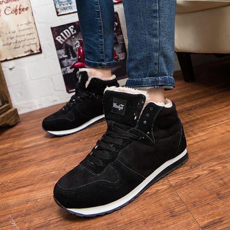 

Winter women snow boots fashion Footwear 2017 solid color female ankle boots for women shoes warm comfortable boots