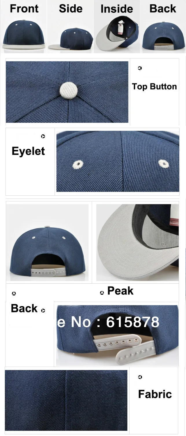 Изготовленный на заказ логотип Snapback OEM шапки плоские винтажные шляпы регулируемый