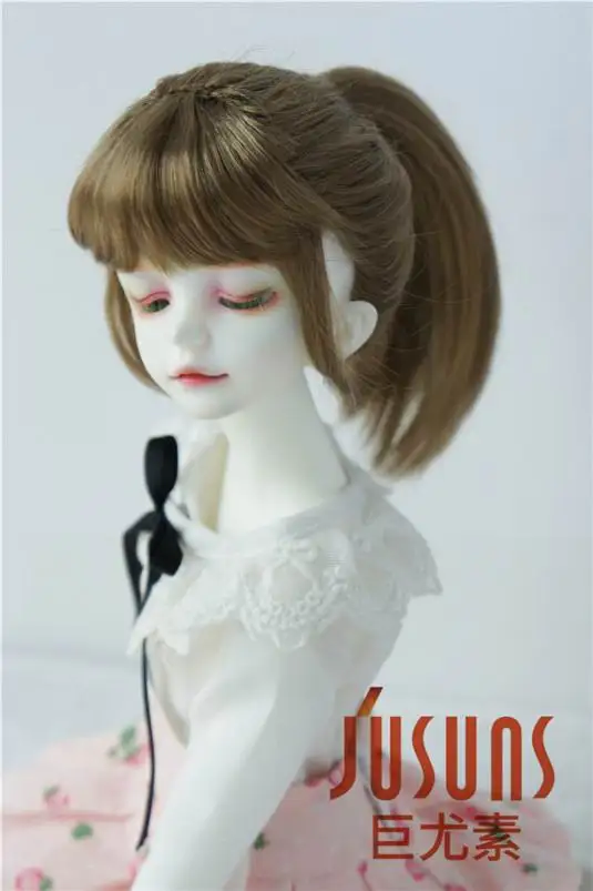 7-8inch 18-20cm Ponytail BJD Doll Wig 1/4 MSD Synthetic Mohair Doll Wig