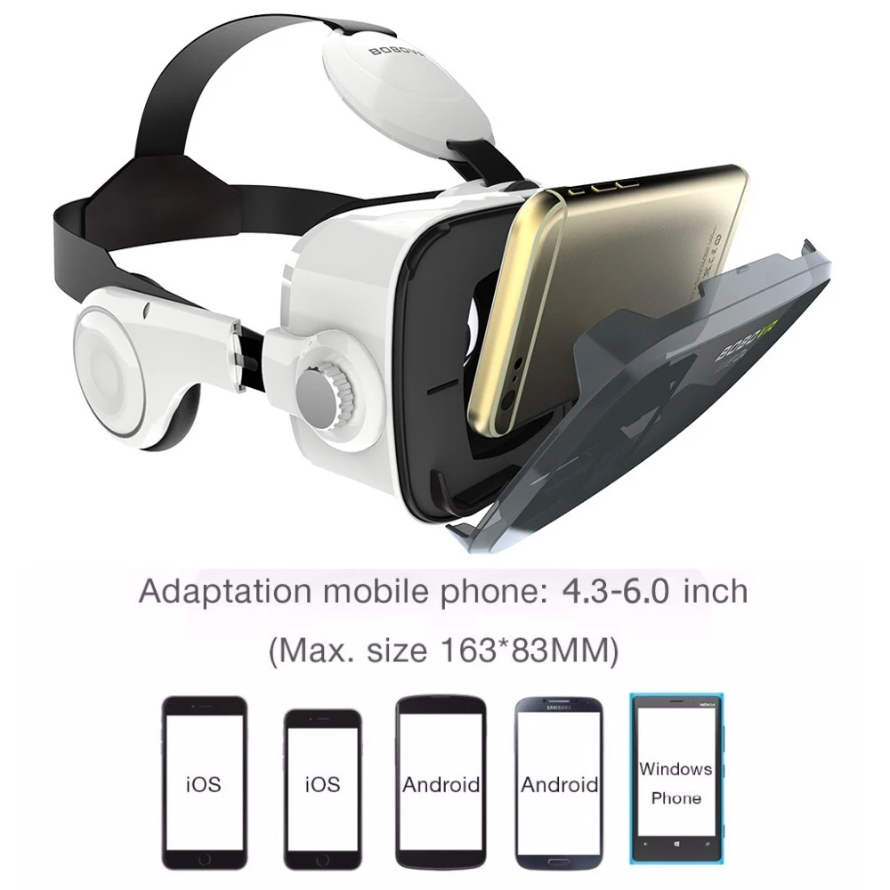 BOBOVR Z4 VR Box Мини 3D очки виртуальной реальности Google cardboard гарнитура bobo наушники для 4