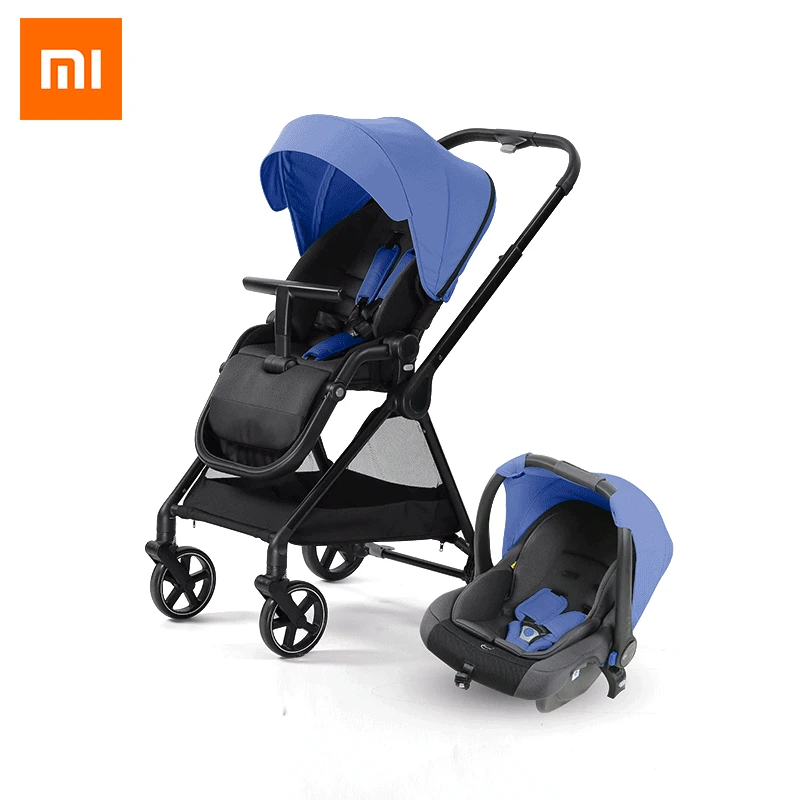 

High Landscape Baby Stroller Basket Travel Portable Lightweight Folding Four Wheel Stroller Kids Troller Pram