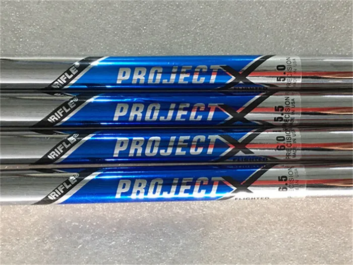 8 шт гольф железа JPX919 набор Гольф кованые железные клюшки для гольфа 4-9PG R/S гибкий стальной/графитовый Вал с крышкой головы - Цвет: PROJECT X 5.0