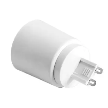 

White G9 To E27 Socket Base Halogen CFL Light Bulb Lamp Adapter Converter Holder CFL Light Bulb Lamp Adapter Durable Practical