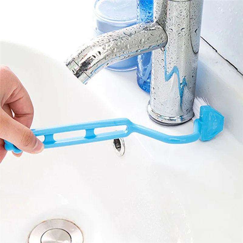 Высококачественная s-образная пластиковая угловая гибочная щетка для чистки, практичная щетка для ванной туалета, кухонные аксессуары