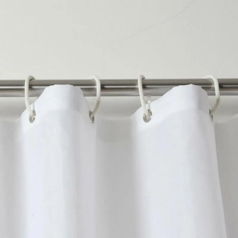 

High Quality Waterproof Bath Curtain White Simple PEVA Shower Curtain Long Mildew Resistant