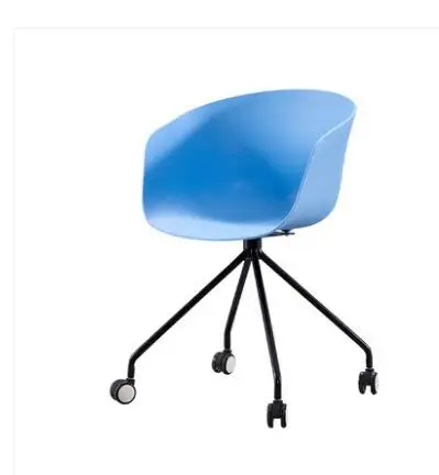 Simple Dining Chair Leisure Chair Metal Cloth Pink Armrest Dining Chair Designer Coffee Back Chair.