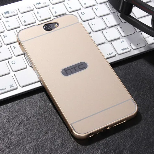 Для HTC ONE A9 Телефон Case Dual Hybrid Тонкий Акриловая Задняя Крышка + алюминиевый