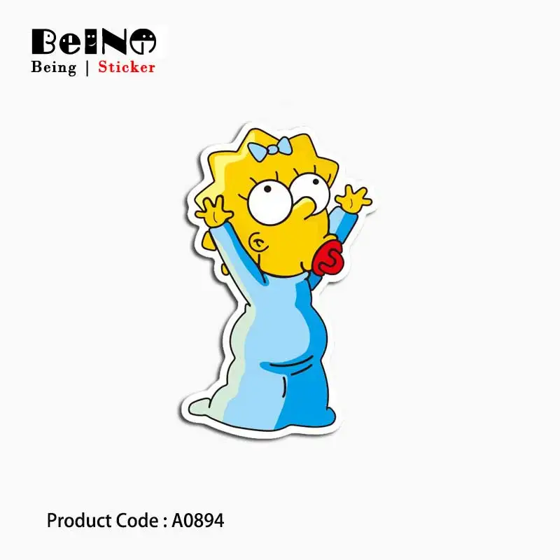 

Simpsons Girl Baby Hug Sticker Cute Lovely Waterproof Suitcase Laptop Guitar Luggage Skateboard Toy Lovely A0894 Stickers QY31