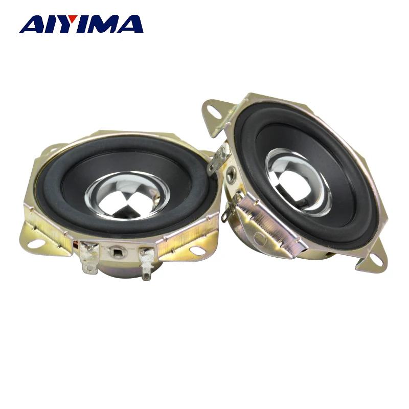 AIYIMA 2Pcs 2.75inch Audio Speaker 4Ohm 15W Uplifting Angle Neodymium Magnetic Full Range Speaker DIY