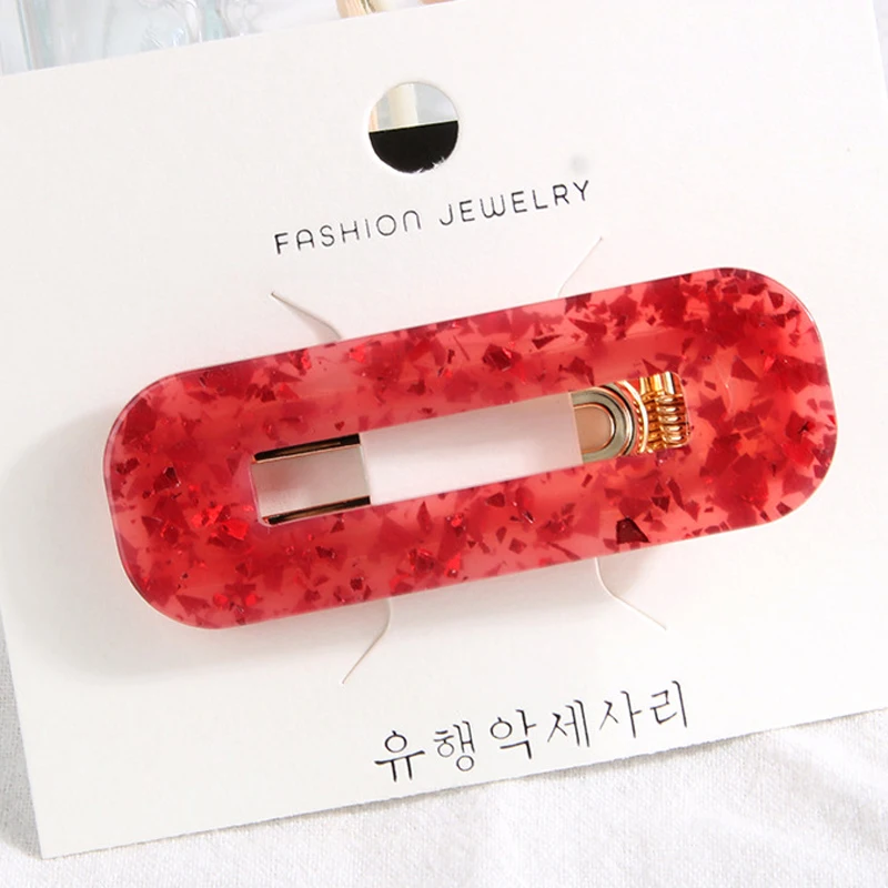 Acetate Hairpins Fashion hair jewelry for women french barrettes Girl Vintage Acrylic Leopard hair pins and clips hair accessory (5)